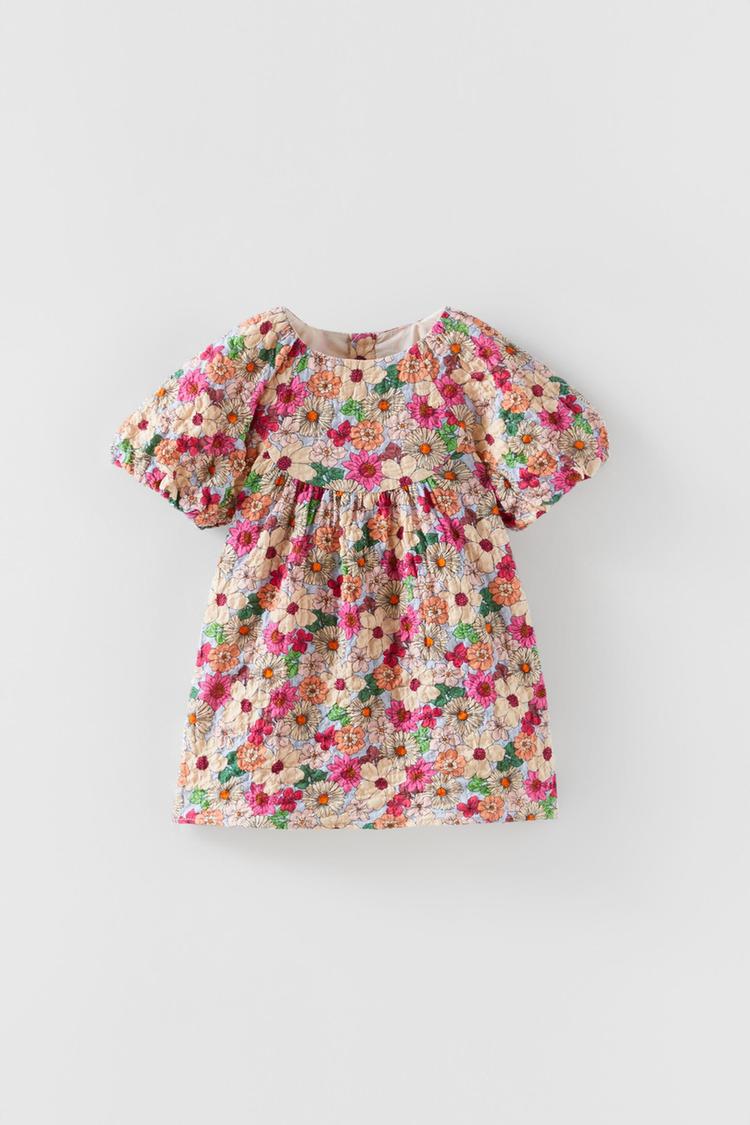 Zara pink floral dress hotsell